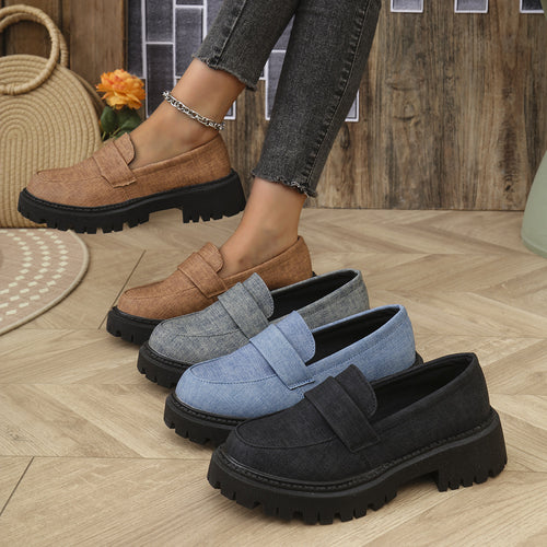 Damen Komfortable Clogs im Jeans-Look mit stabiler Profilsohle EB