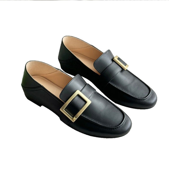 Damen Elegante Mokassins mit modischem Schnallen-Design EB