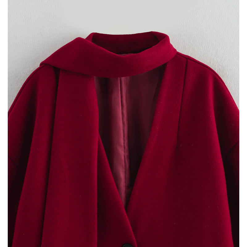 Damen Übergangsjacke mit innovativem asymmetrischem Design und stilvollem Kragen EB