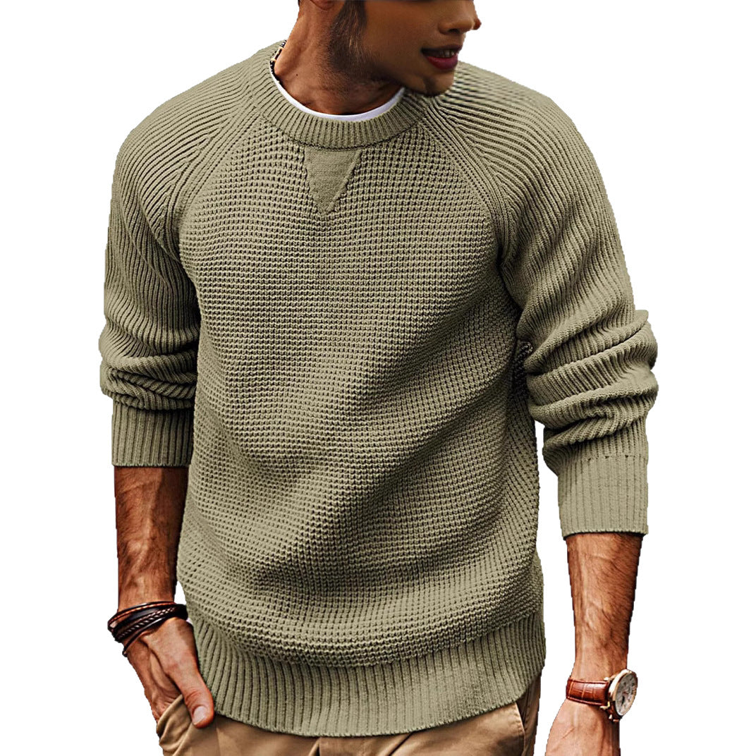 Herren strukturiertes Pullover mit lässigem Schnitt EB