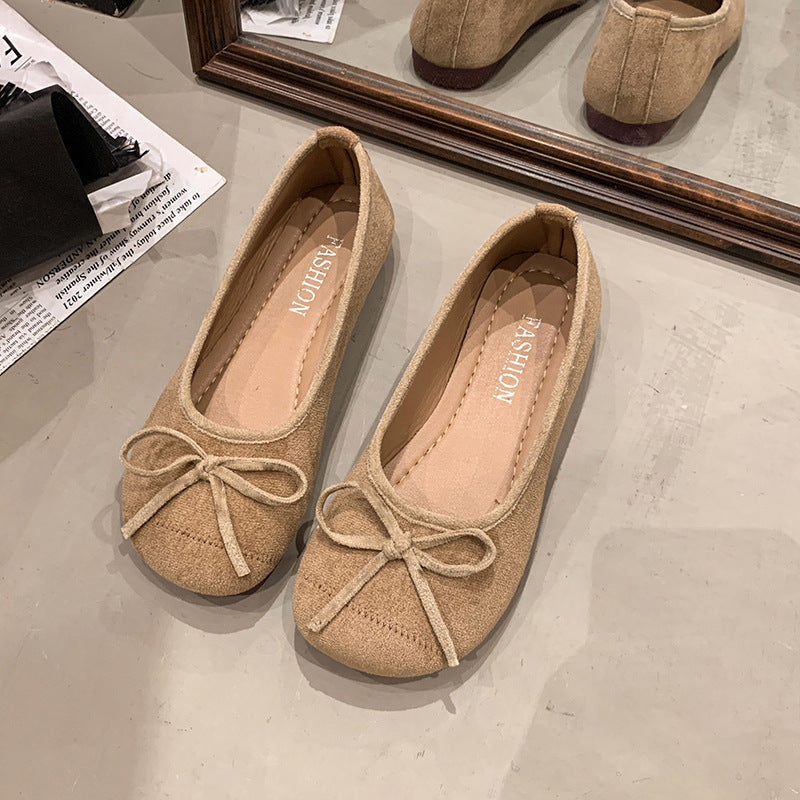 Damen Ballerinas mit zartem Schleifen-Design und weichem Obermaterial EB