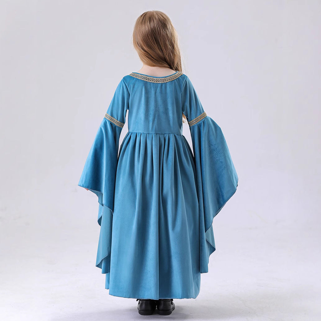 Mädchen Märchenhaftes Kapuzenkleid EB