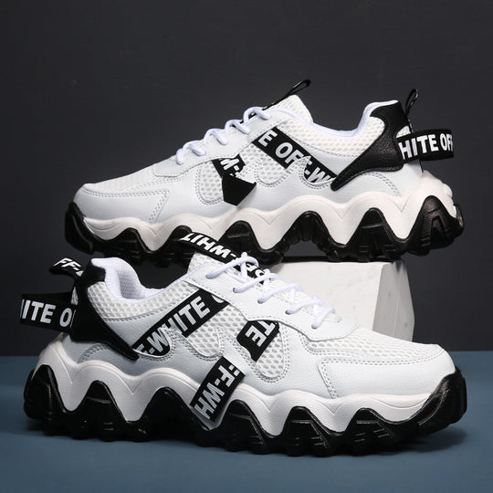 Damen Chunky Sneakers mit atmungsaktivem Obermaterial und rutschfester Laufsohle EB