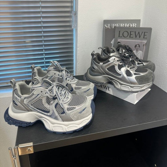 Damen Sportliche High-Performance Sneakers mit leichtem Mesh-Obermaterial und stoßdämpfender Sohle EB