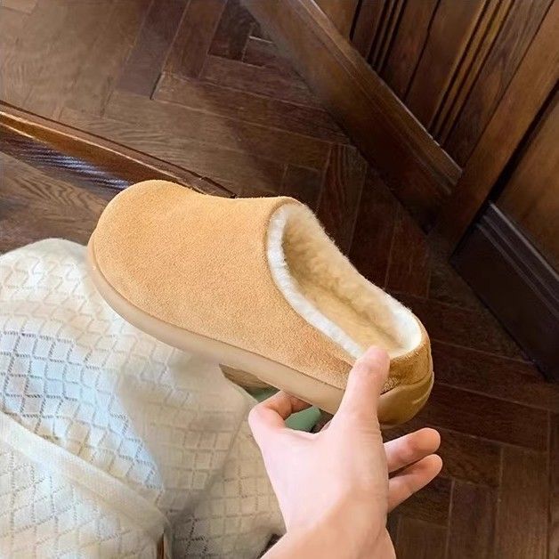 Damen Gemütliche Hausschuhe mit flauschigem Innenfutter EB