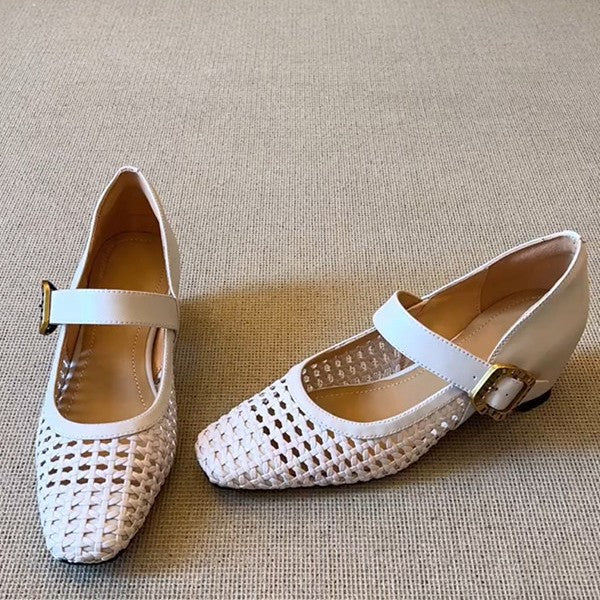 Damen Ballerinas mit stilvollem Riemchen und luftiger Schnüroptik EB