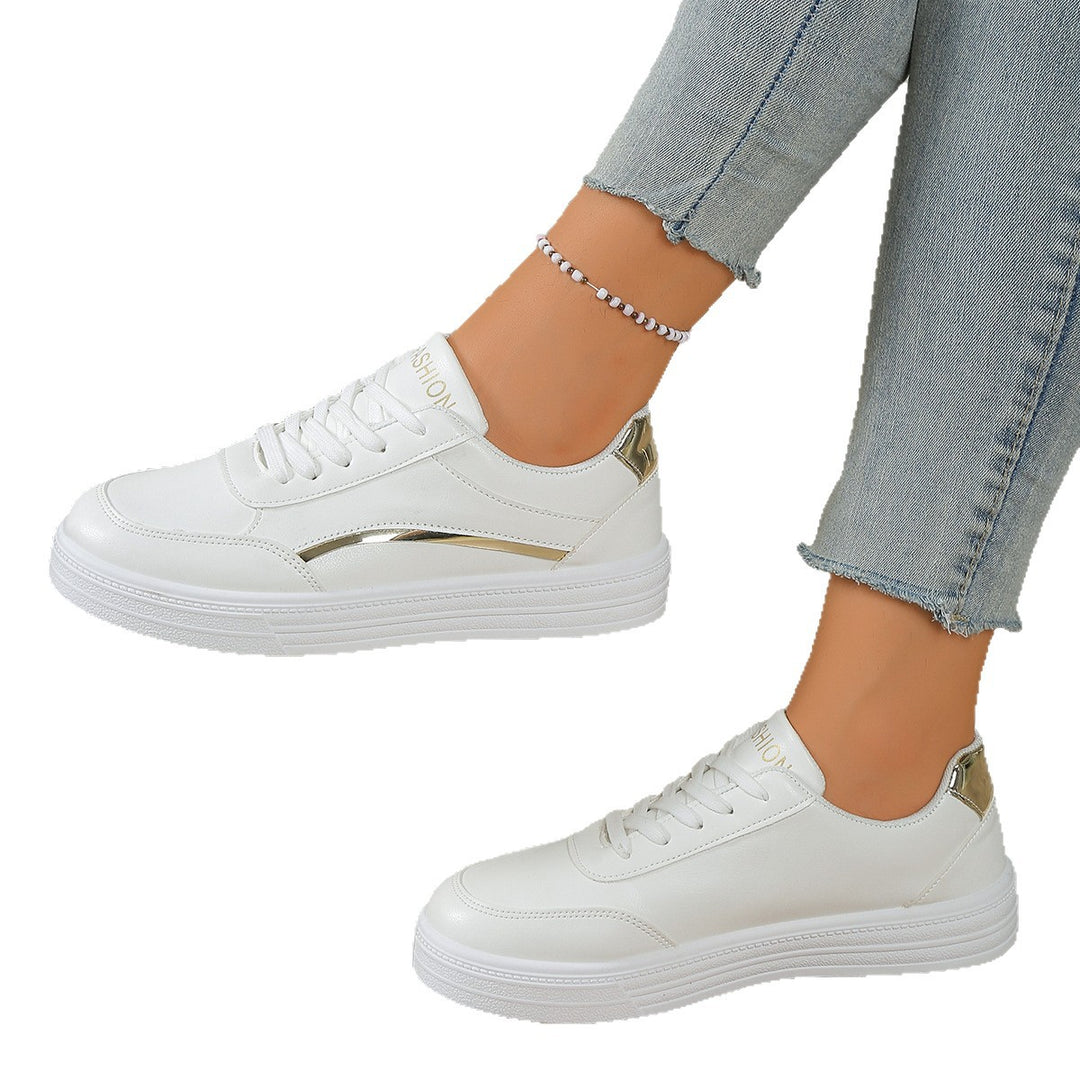 DamenModische Sneakers mit glänzenden Akzenten und komfortabler Sohle EB