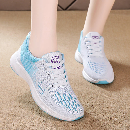 Damen Leichte und atmungsaktive Laufschuhe mit innovativem Strickdesign EB