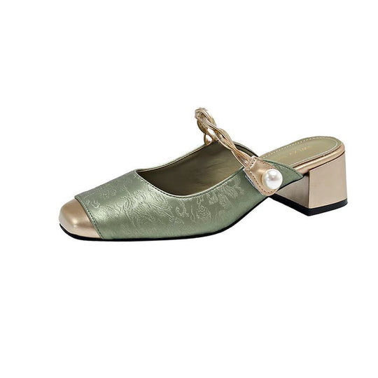 Damen Elegante Slingback-Pumps mit geschwungenem Design und luxuriösen Akzenten EB