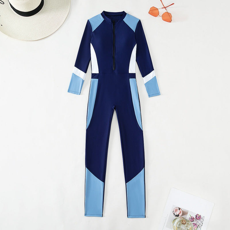 Damen Sportlicher Neoprenanzug mit hohem Kragen EB