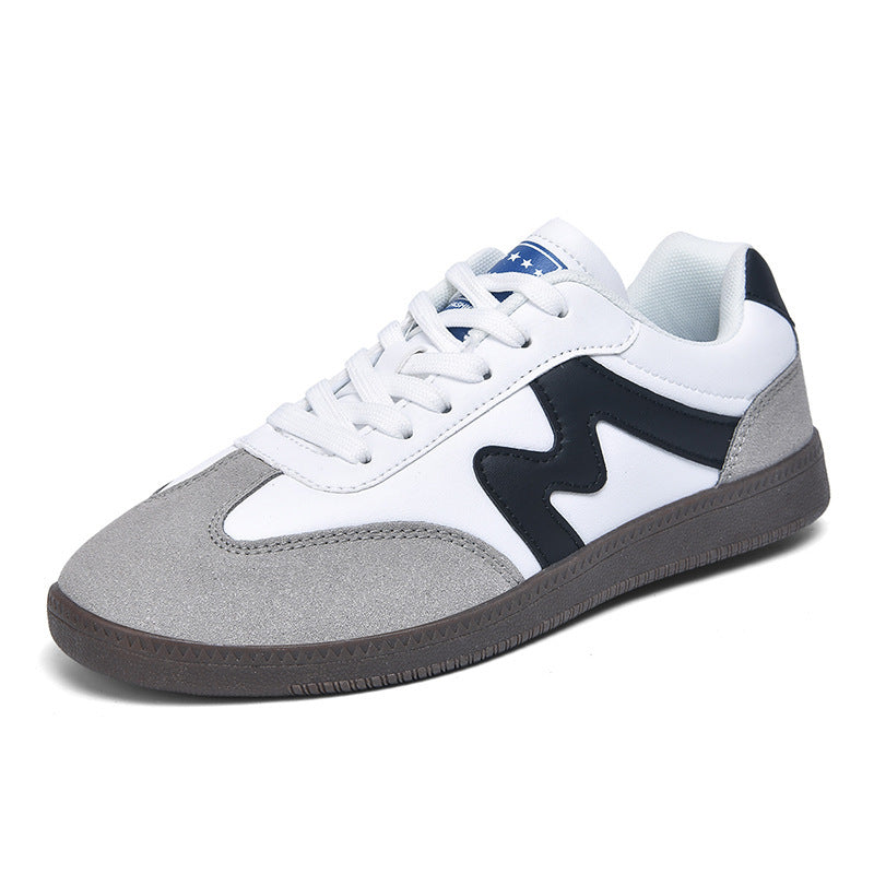 Unisex nan urbaner Tennis-Sneaker mit Veloursleder-Overlays gepolstertem Fersenkragen und vulkanisierter Gummisohle EB