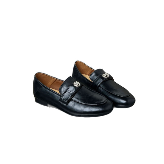 Damen Elegante Mokassins mit komfortablem Kunstleder und dekorativem Schnallenverschluss EB