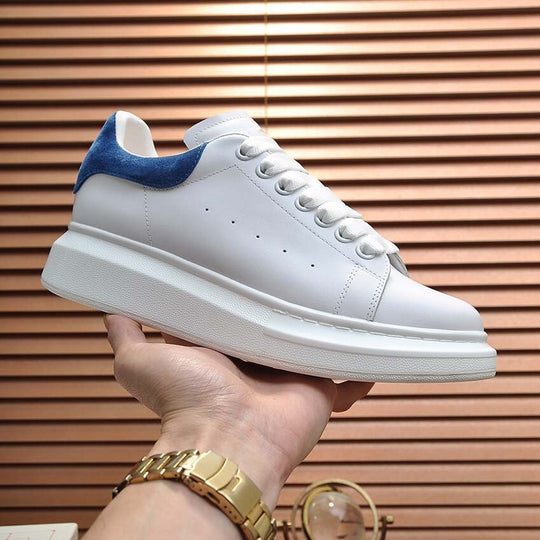 Damen Modische Sneakers mit hochwertiger Lederstruktur und bequemer Dämpfung EB