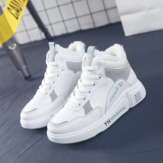 Damen hohe Sneaker mit warmem Innenfutter und rutschfester Sohle EB