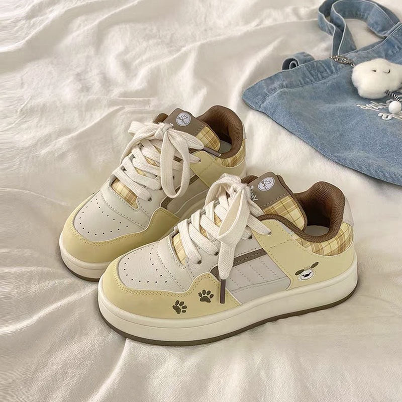 Damen Sportliche Sneaker mit verspieltem Tierdesign EB