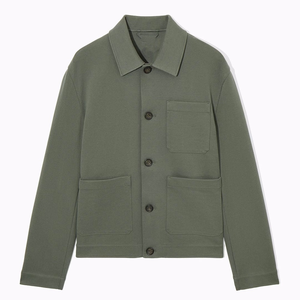 Herren leichte Utility-Jacke mit funktionalen Taschen und modernem Schnitt EB