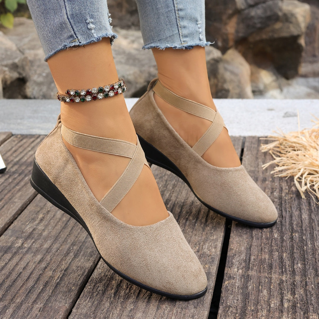 Damen Halbschuhe mit elegantem Riemendesign EB