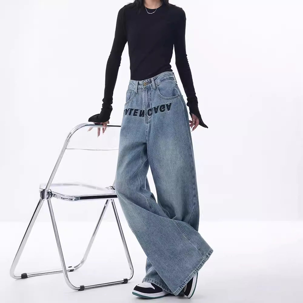 Damen Weite Jeanshose EB