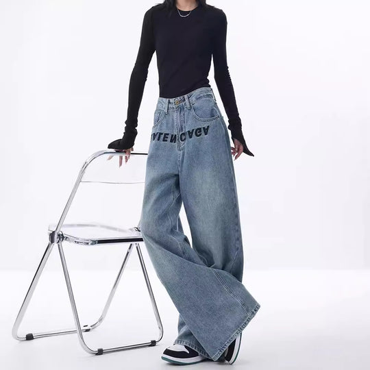 Damen Weite Jeanshose EB