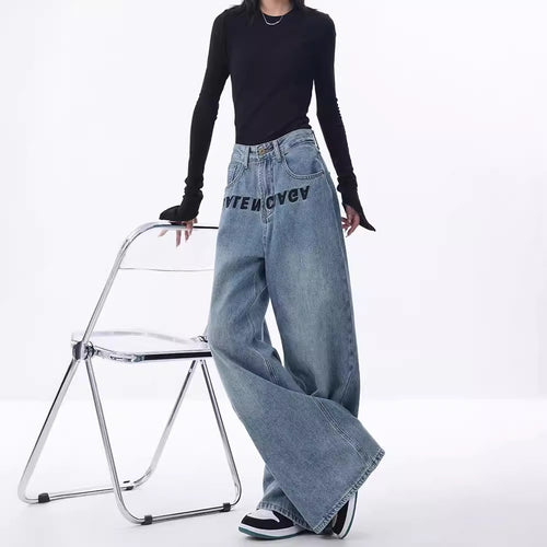 Damen Weite Jeanshose EB