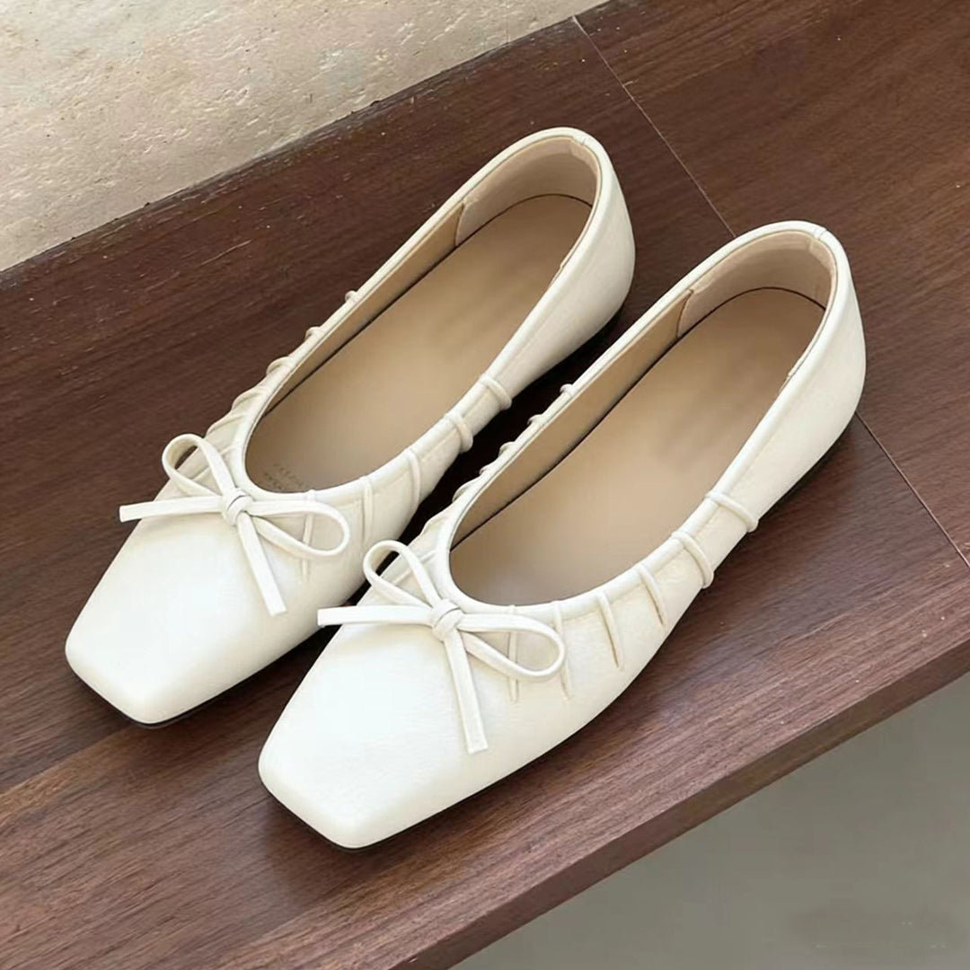 Damen Ballerinas mit zierlichem Schleifendesign und gepolsterter Innensohle EB