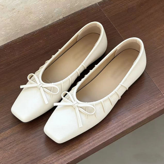 Damen Ballerinas mit zierlichem Schleifendesign und gepolsterter Innensohle EB