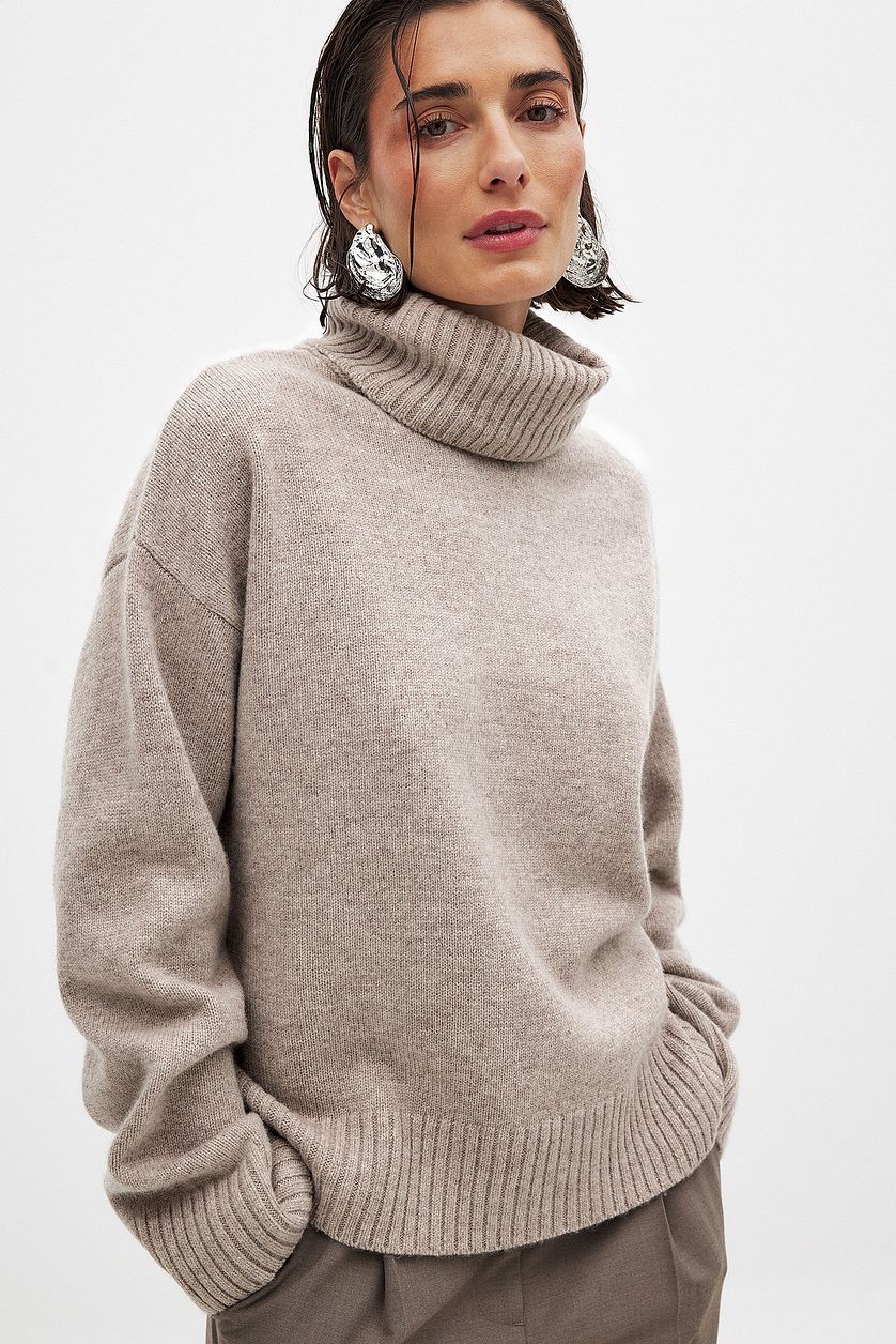Damen feiner Rollkragenpullover aus weichem Strick EB