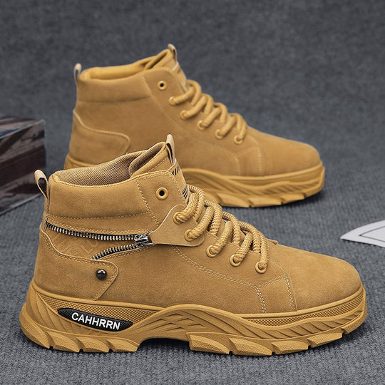 Damen Hohe Sneaker mit einzigartiger Reißverschluss-Detail und robustem Profil EB