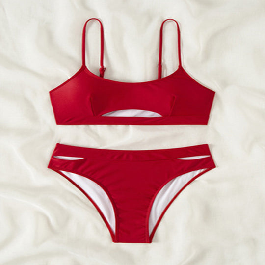 Damen Sportlicher Bikini mit innovativem Schnitt EB