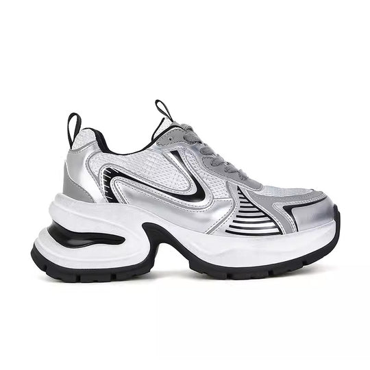 Damen Sportliche Chunky Sneakers mit atmungsaktiver Mesh-Oberfläche und ergonomischer Dämpfung EB