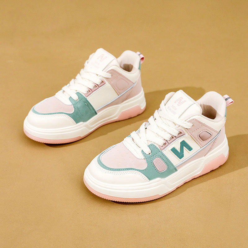Damen Sportliche High-Top Sneakers mit modischem Design und atmungsaktiver Oberflächenstruktur EB