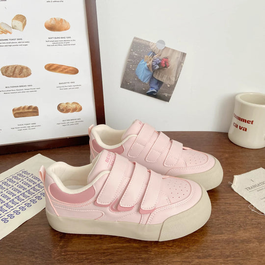 Damen bequeme Sneakers mit praktischem Klettverschluss und dämpfender Sohle EB