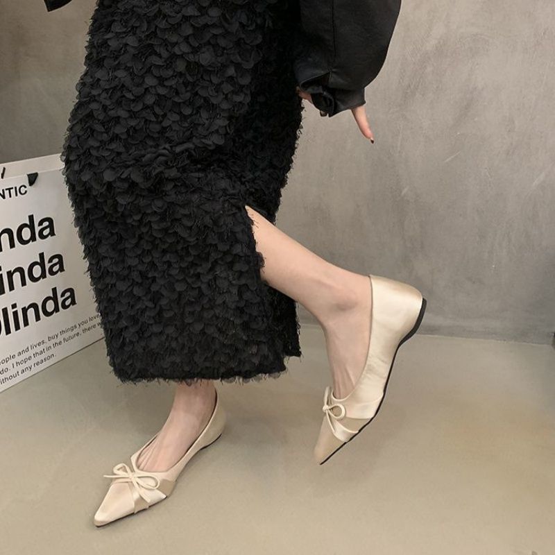Damen Ballerinas mit zierlichem Schleifenakzent EB