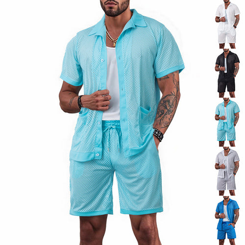 Damen luftiges Freizeitanzug-Set aus Mesh EB