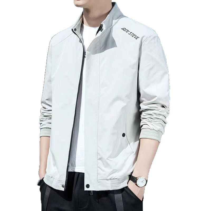 Herren leichte Übergangsjacke mit hohem Kragen EB