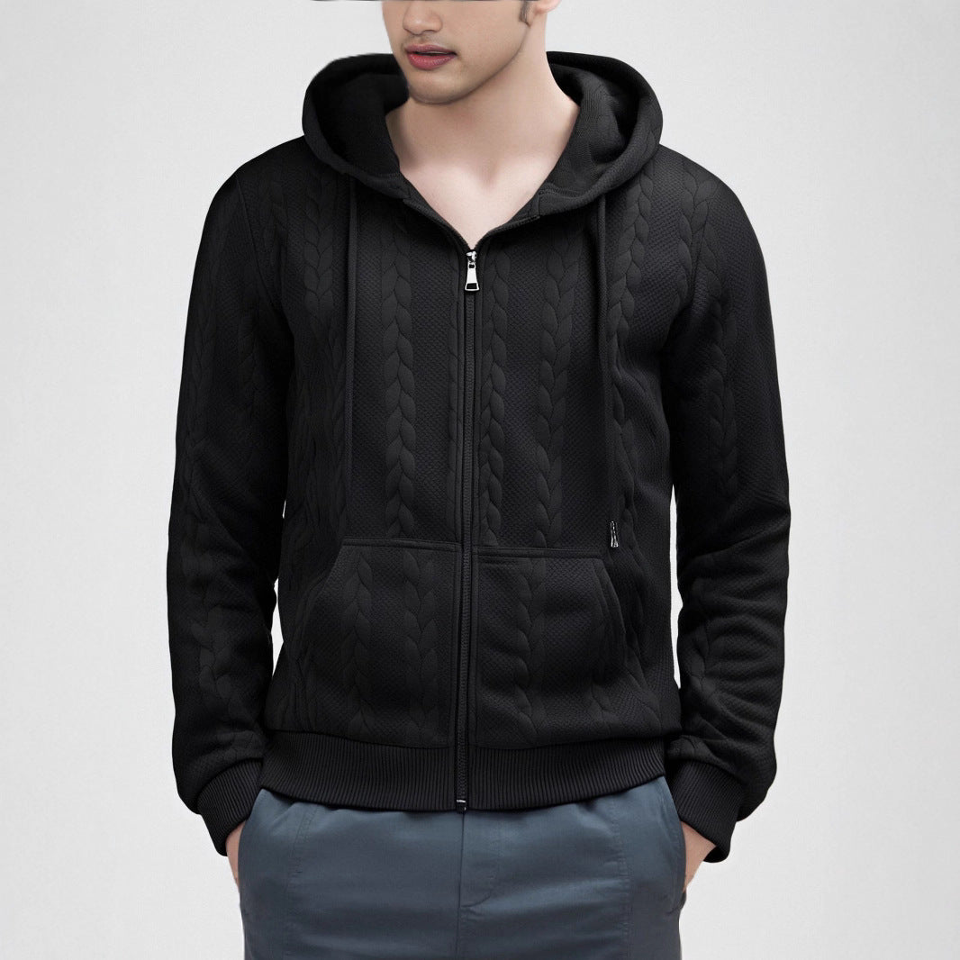 Herren Strickjacke mit Kapuze EB