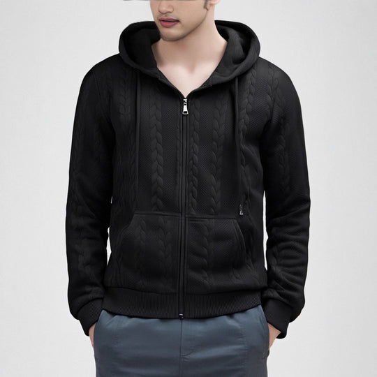 Herren Strickjacke mit Kapuze EB
