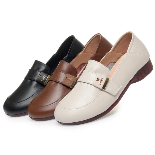 Damen Komfortable Mokassins mit eleganter Schnallenverzierung und flexiblem Fußbett EB