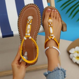 Damen Glitzernde Zehentrenner-Sandalen mit luxuriösen Schmuckdetails EB