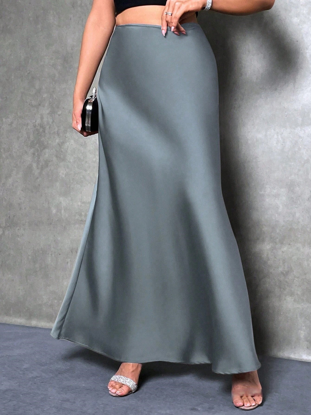 Damen Maxirock mit fließendem Schnitt und elegantem Fall EB