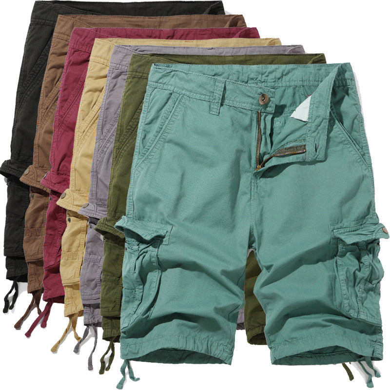 Herren Cargo-Shorts mit praktischen Taschen und verstellbarem Kordelzug EB