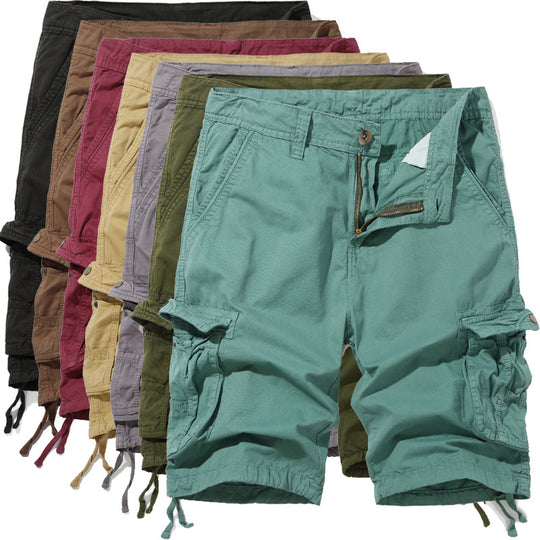Herren Cargo-Shorts mit praktischen Taschen und verstellbarem Kordelzug EB