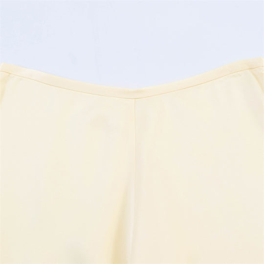 Damen elegante Palazzo-Hose mit zartem Spitzenbesatz EB