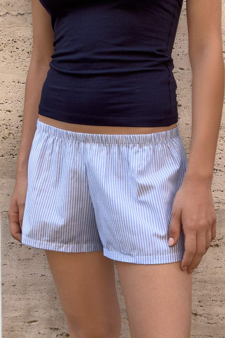 Damen Schlafshorts im gestreiften Design EB