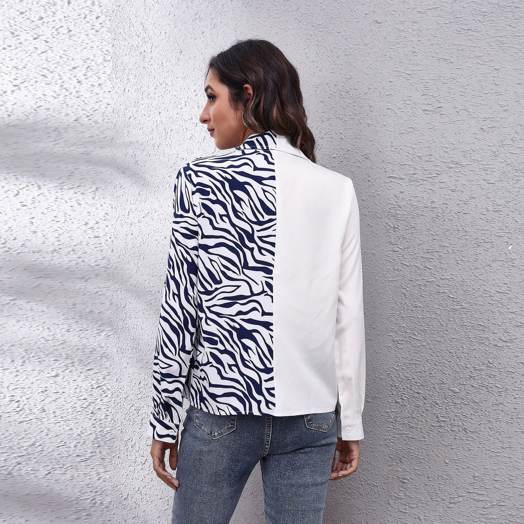 Damen Blazer mit asymmetrischem Karomuster und elegantem Schnitt EB