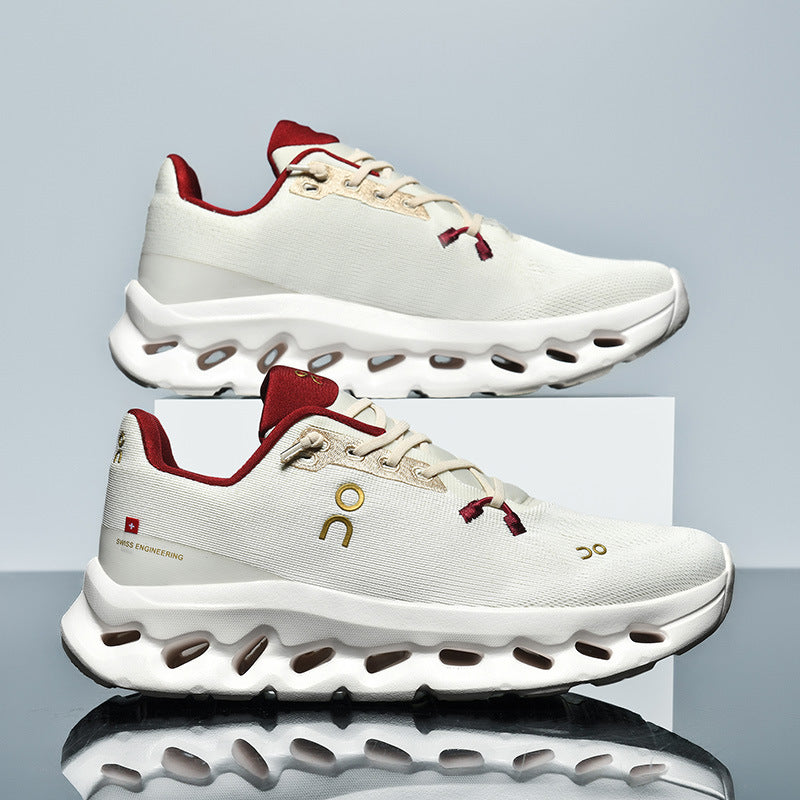 Unisex leichte Performance-Laufschuhe mit Hohlkammer-Zwischensohle und nahtlosem Strickoberteil EB