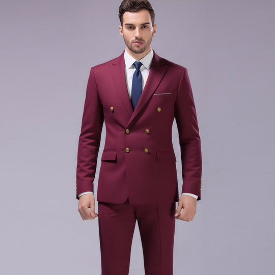 Herren nan doppelreihiges Abend-Sakko mit Zierknöpfen, schmaler Silhouette und eleganter Verarbeitung EB