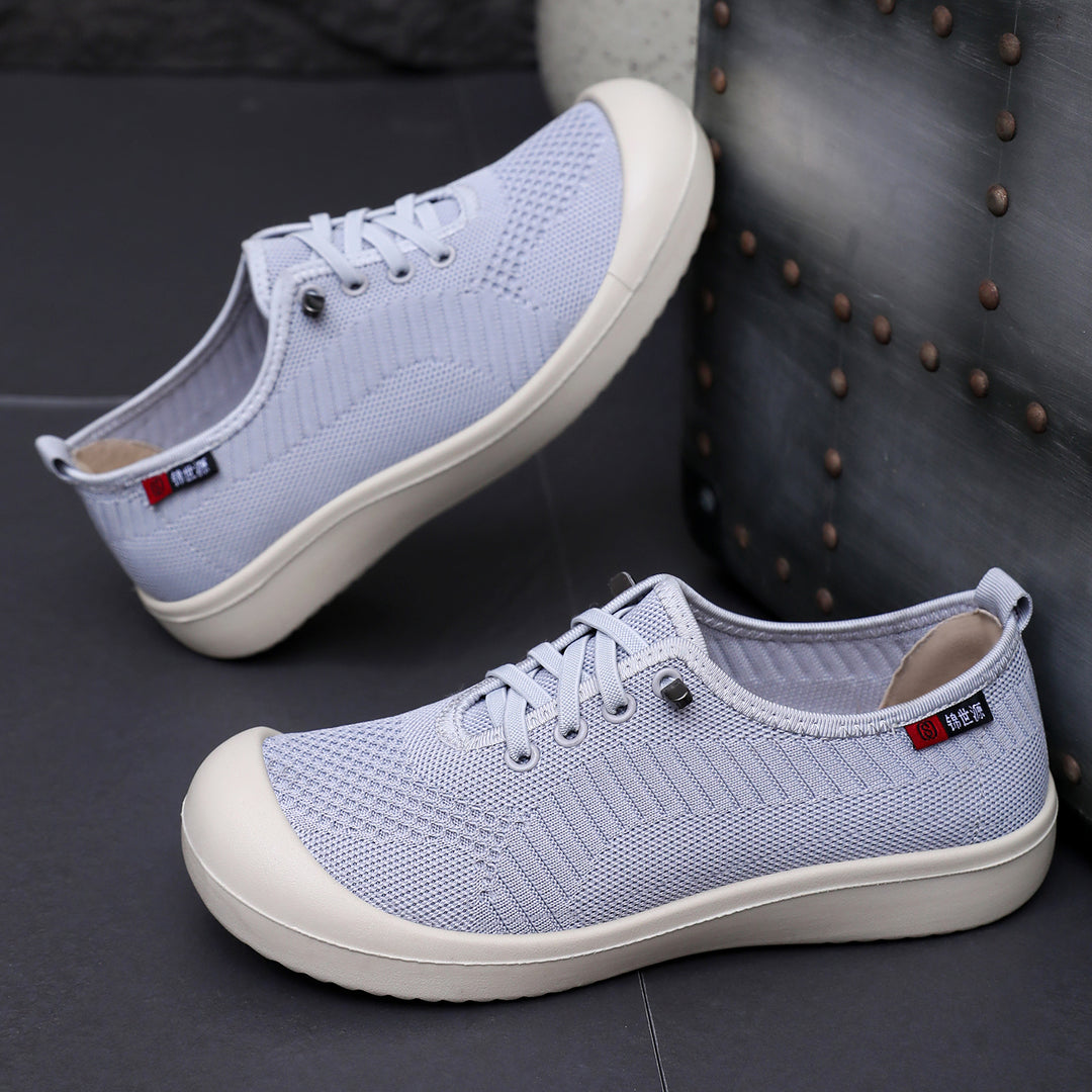 Damen Leichte und atmungsaktive Freizeitschuhe mit elastischem Obermaterial EB