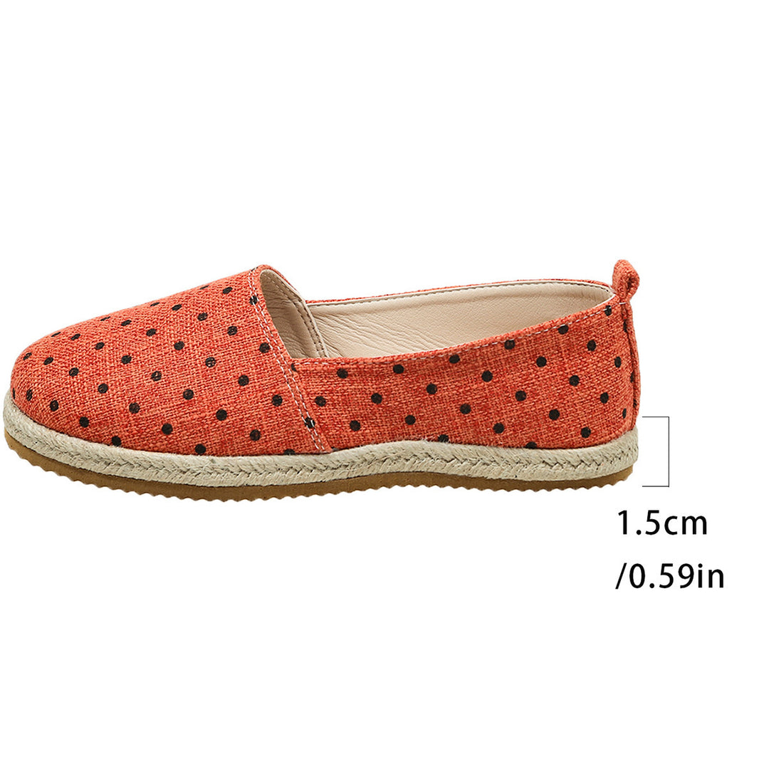 Damen Espadrilles mit glänzender Dots-Optik EB