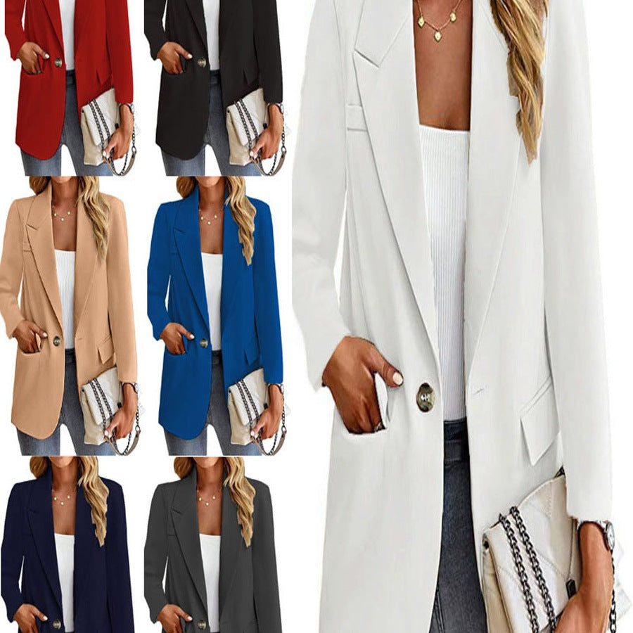 Damen Blazer mit modischen Taschen und elegantem Schnitt EB